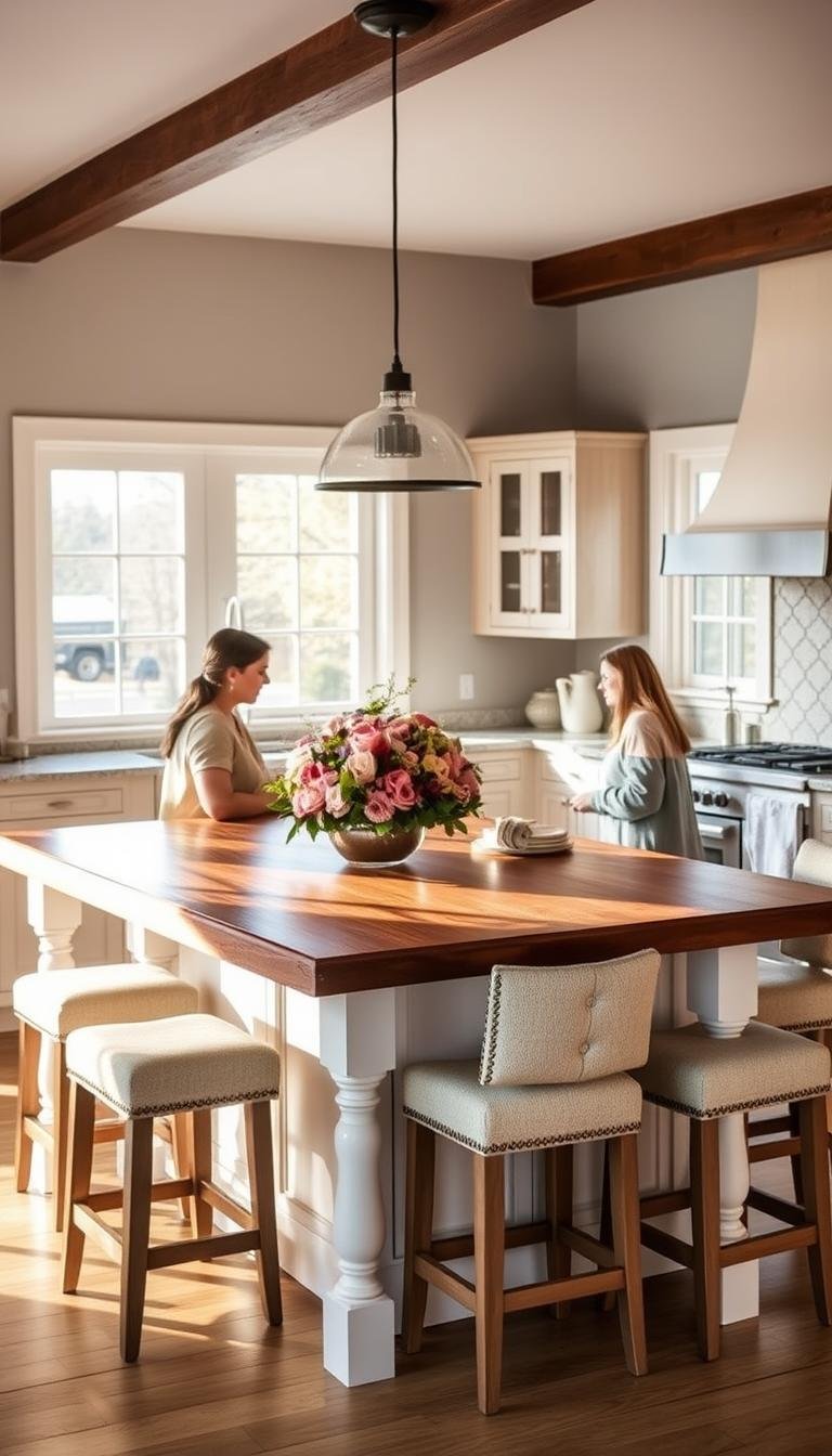 How Do I Design Island Seating That Encourages Family Gatherings?