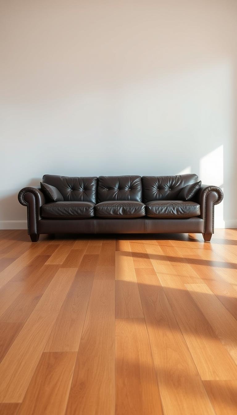 How do I stop my sofa from sliding on hardwood floors?