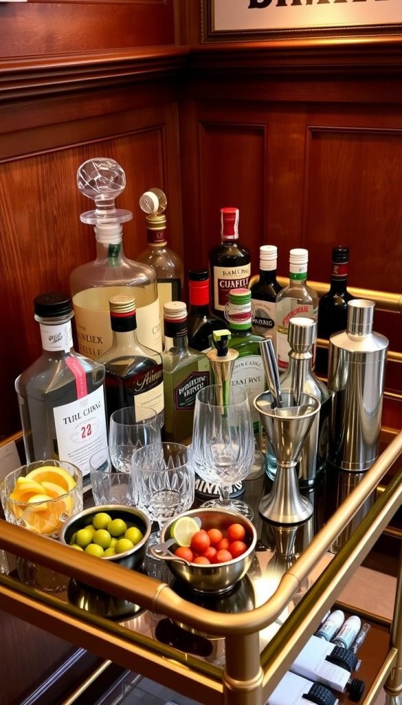 bar cart essentials