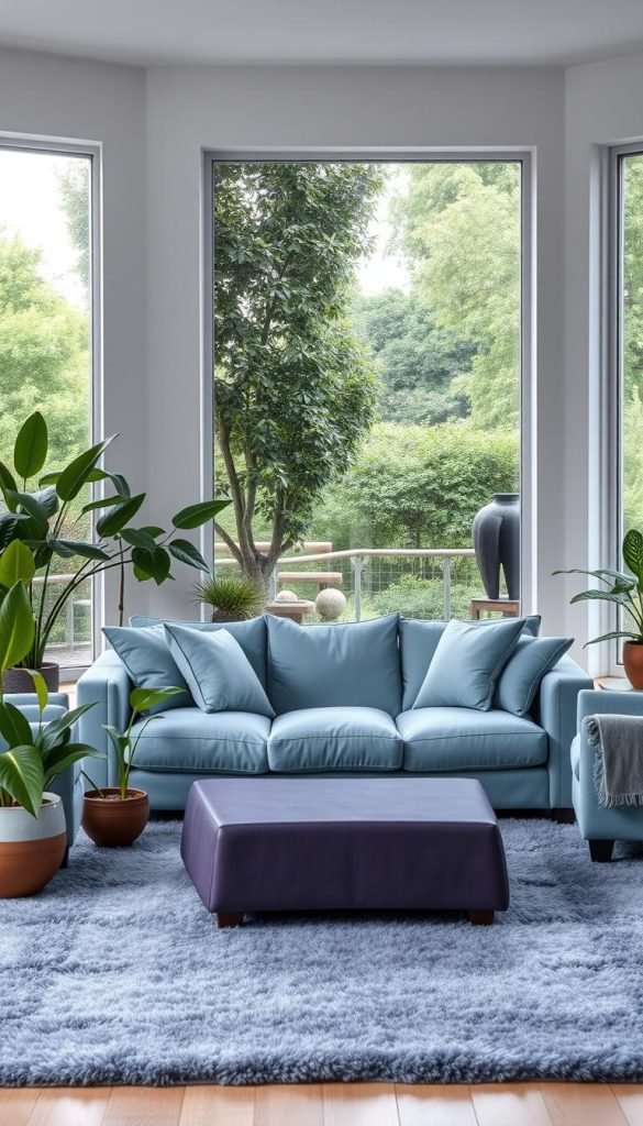 cool colors living room