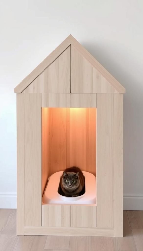 diy litter box enclosure