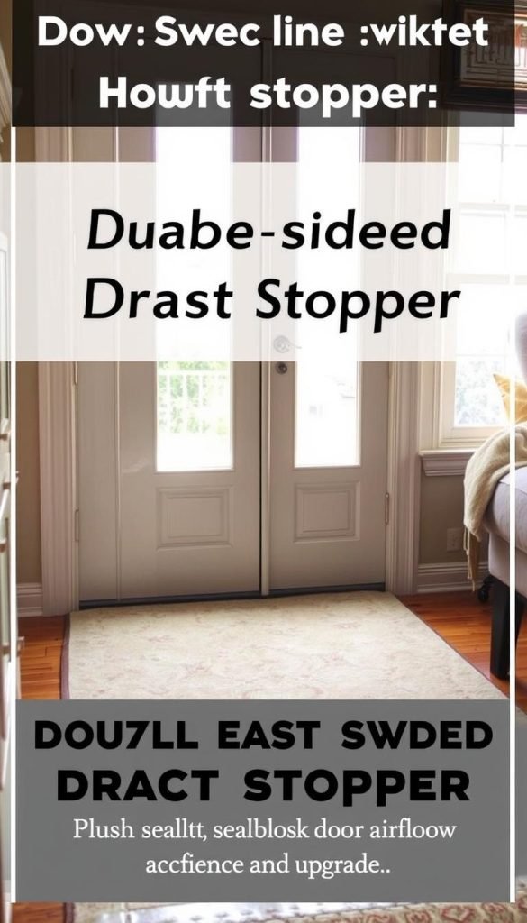 double-sided draft stopper bottom