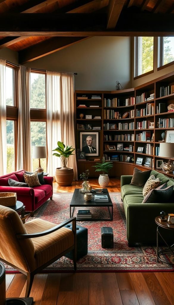 eclectic interior spaces