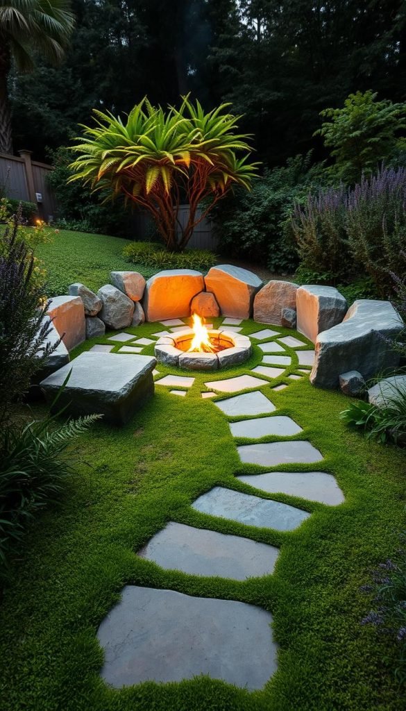 fire pit area