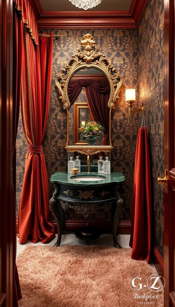 jewel box powder room jewel box powder room