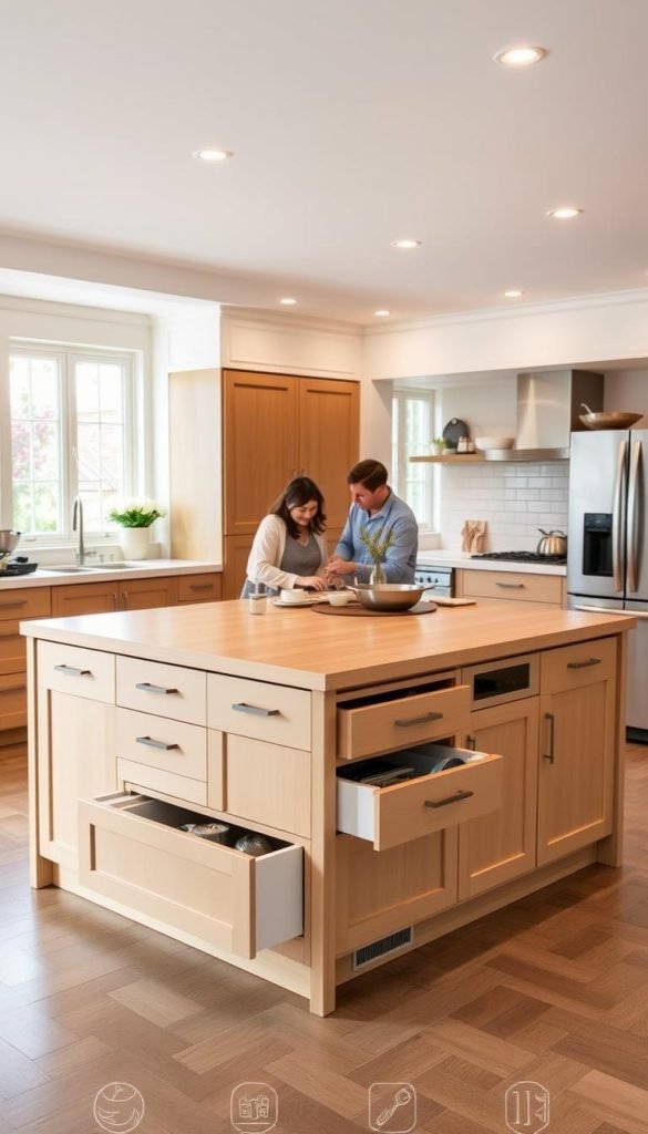 kitchen island storage