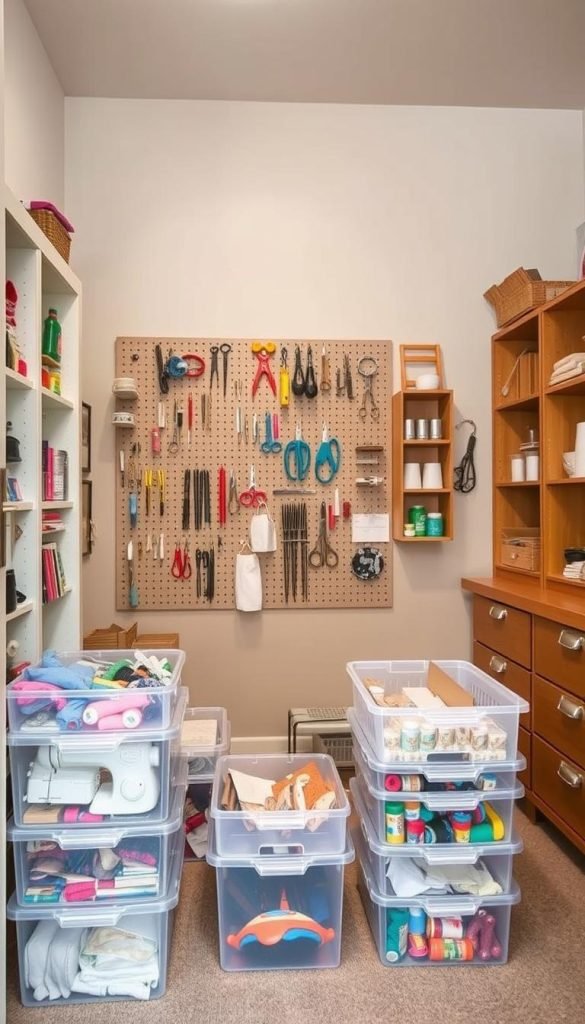repurpose craft room storage