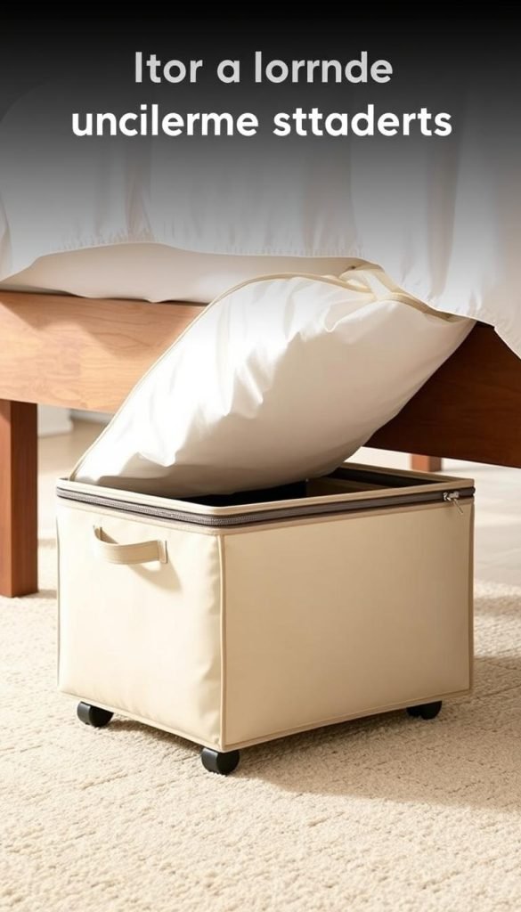 rolling under bed storage bin