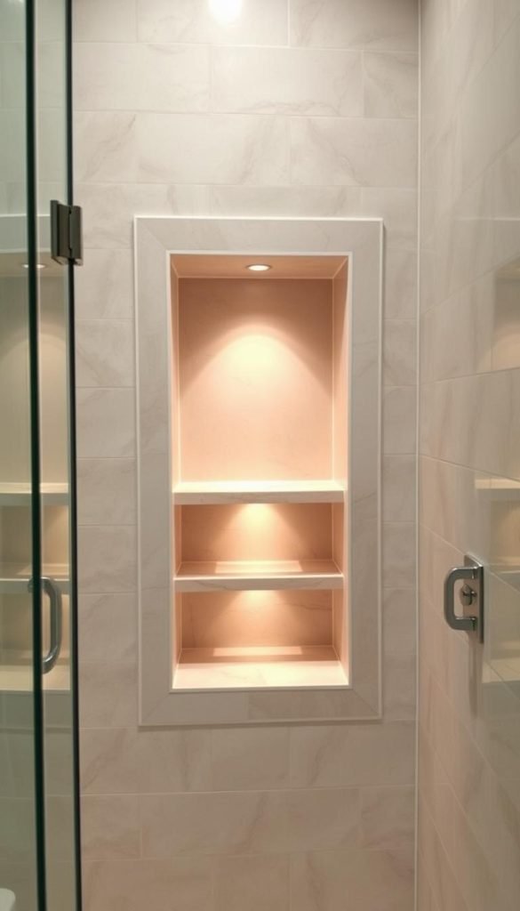shower niche placement