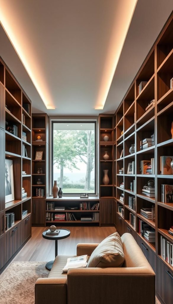 smart bookshelves layout