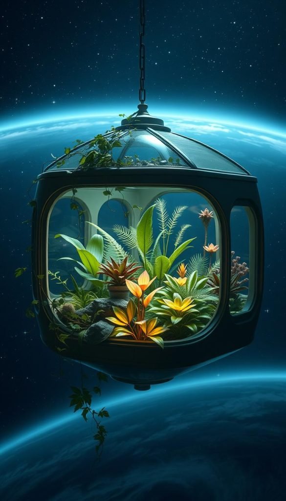 space greenhouse plants