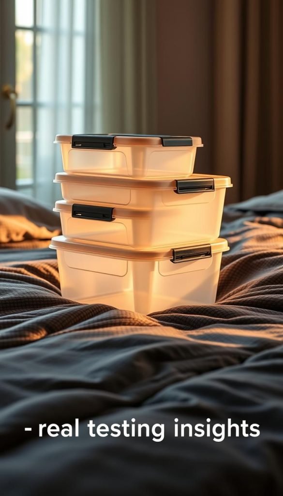 storage containers bed