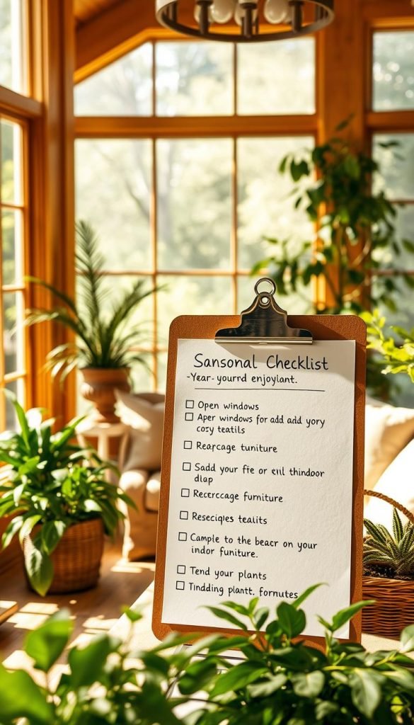 sunroom checklist