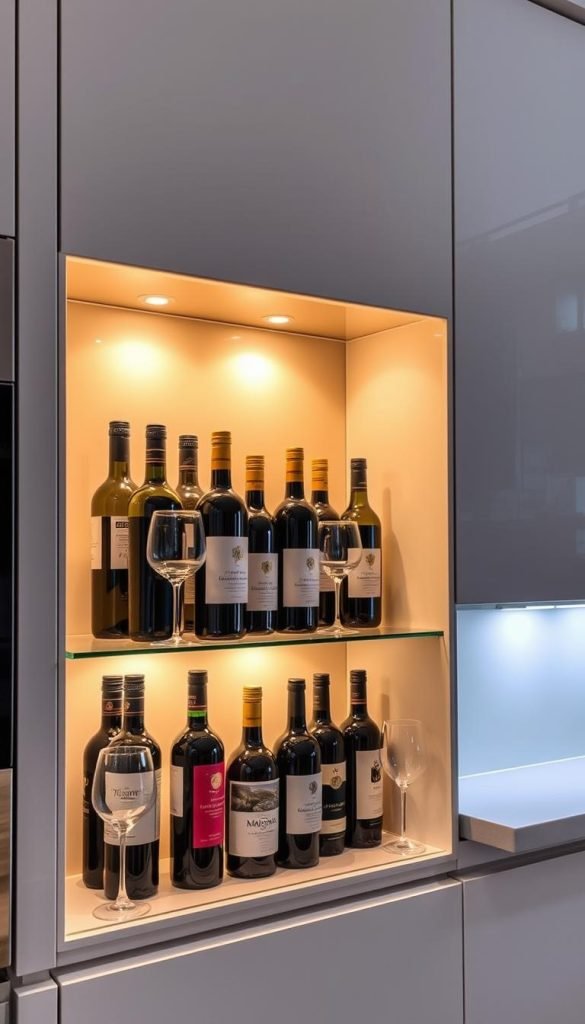 wine display lighting