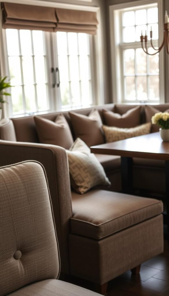 Banquette backrest comfort design Banquette backrest comfort design