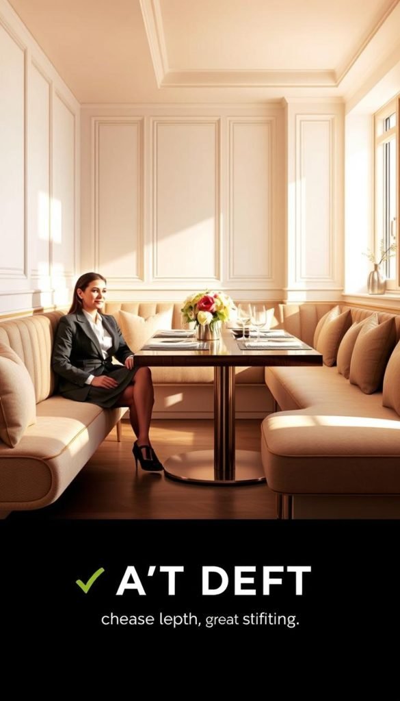 Banquette seating depth comfort Banquette seating depth comfort