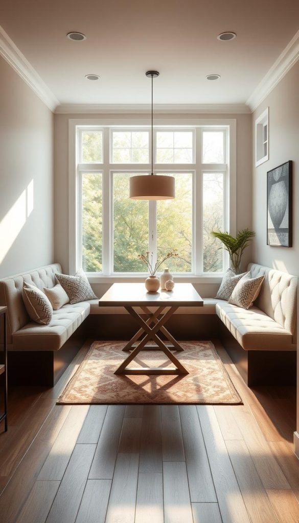 Banquette seating space planning Banquette seating space planning