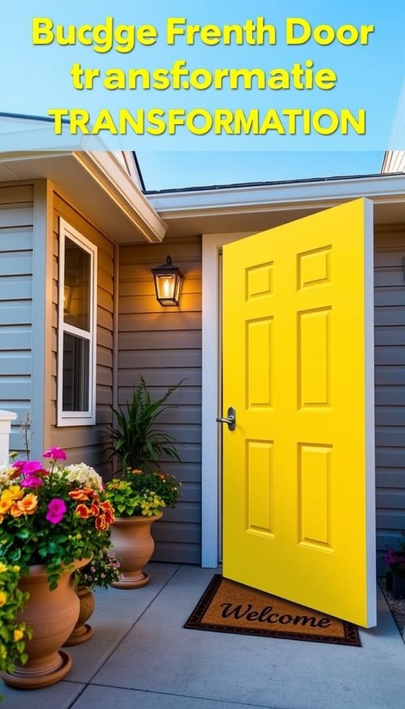 Budget-friendly front door transformation
