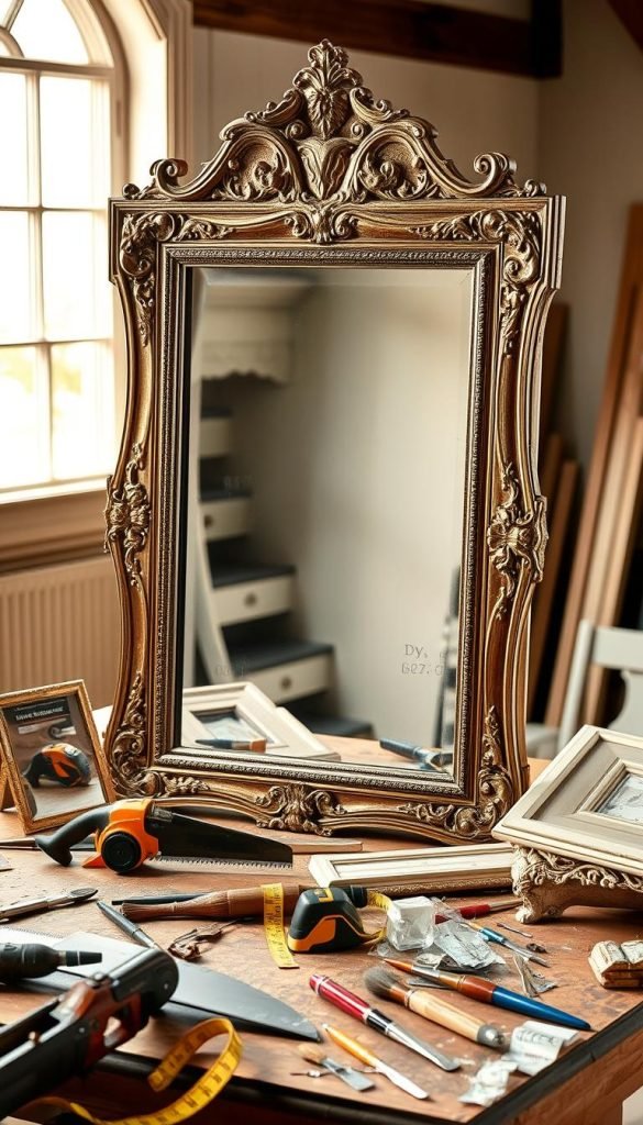 DIY mirror framing techniques
