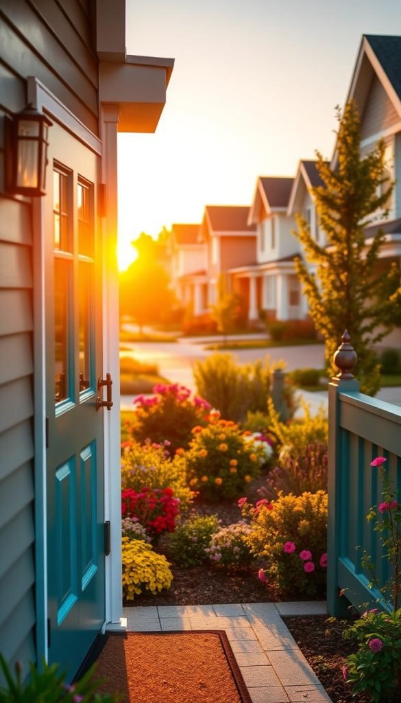 Front door color impact on home exterior