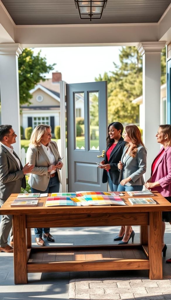 Front door color selection process