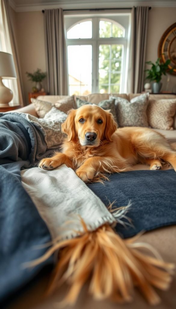 Golden retriever hair challenge on fabrics Golden retriever hair challenge on fabrics