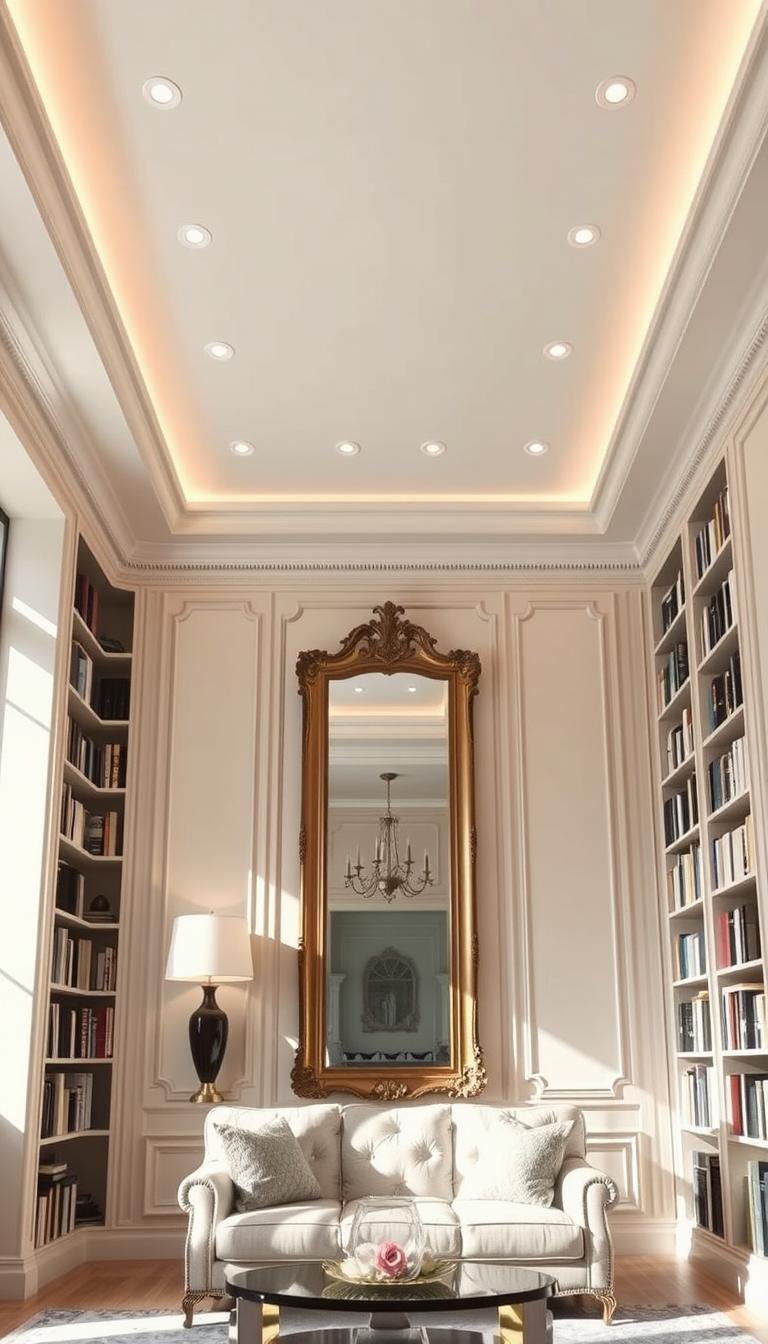 How can I make my 8-foot ceilings feel like 10-foot ceilings?