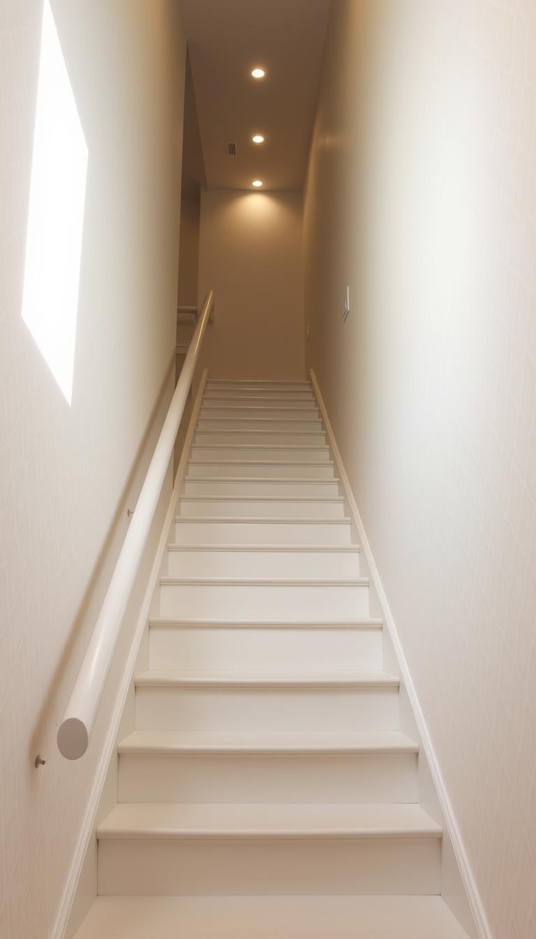 How can I make my staircase feel wider with paint alone?