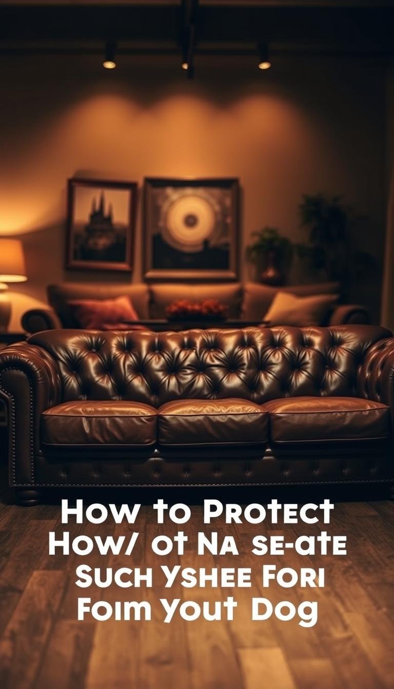 How do I stop my dog from scratching a leather sofa?