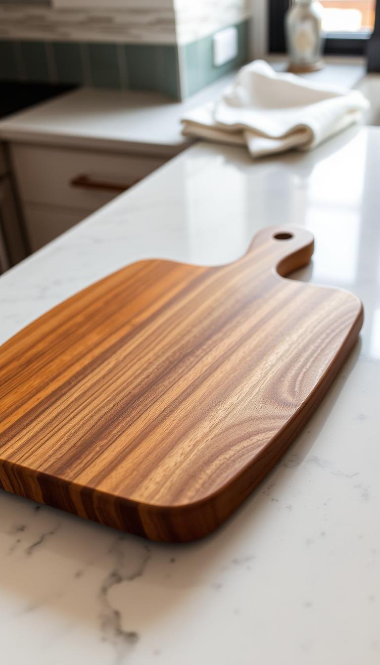 How do I stop my wooden cutting board from sliding on quartz?