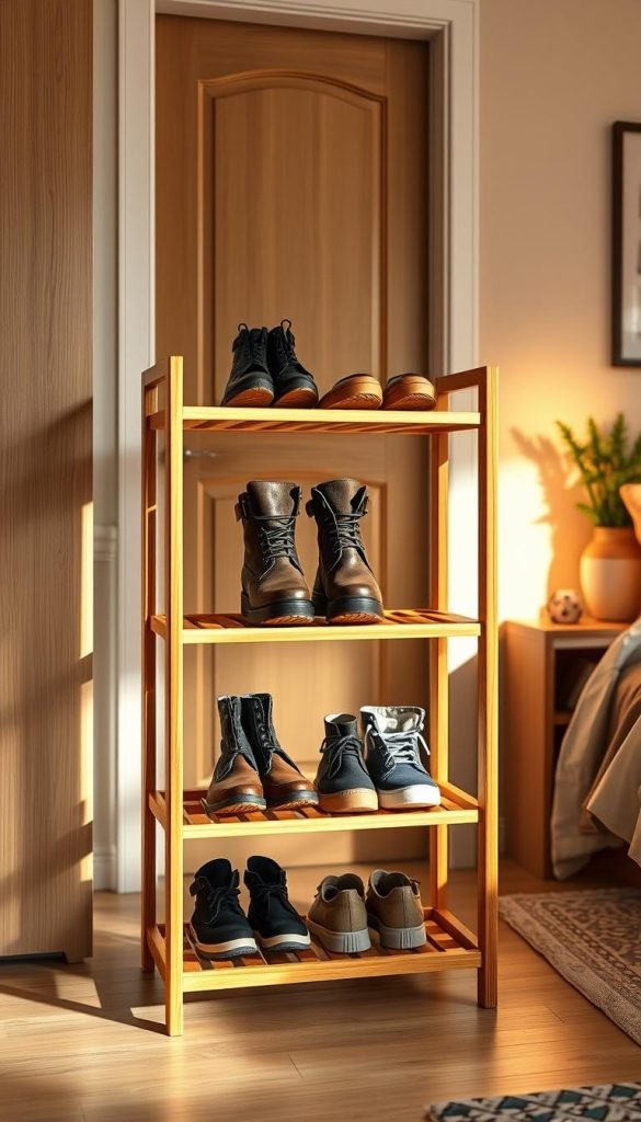 Oceanstar bamboo shoe rack