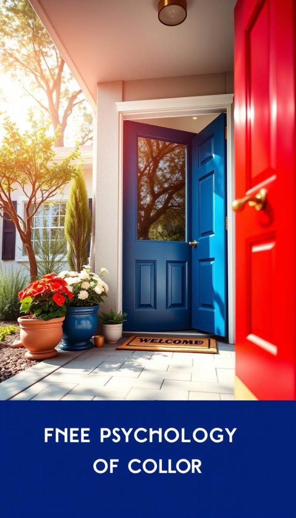 Psychology of front door colors