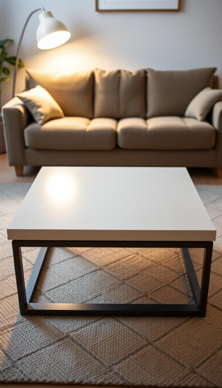 What’s the ideal coffee table height if my sofa is 19 inches tall?