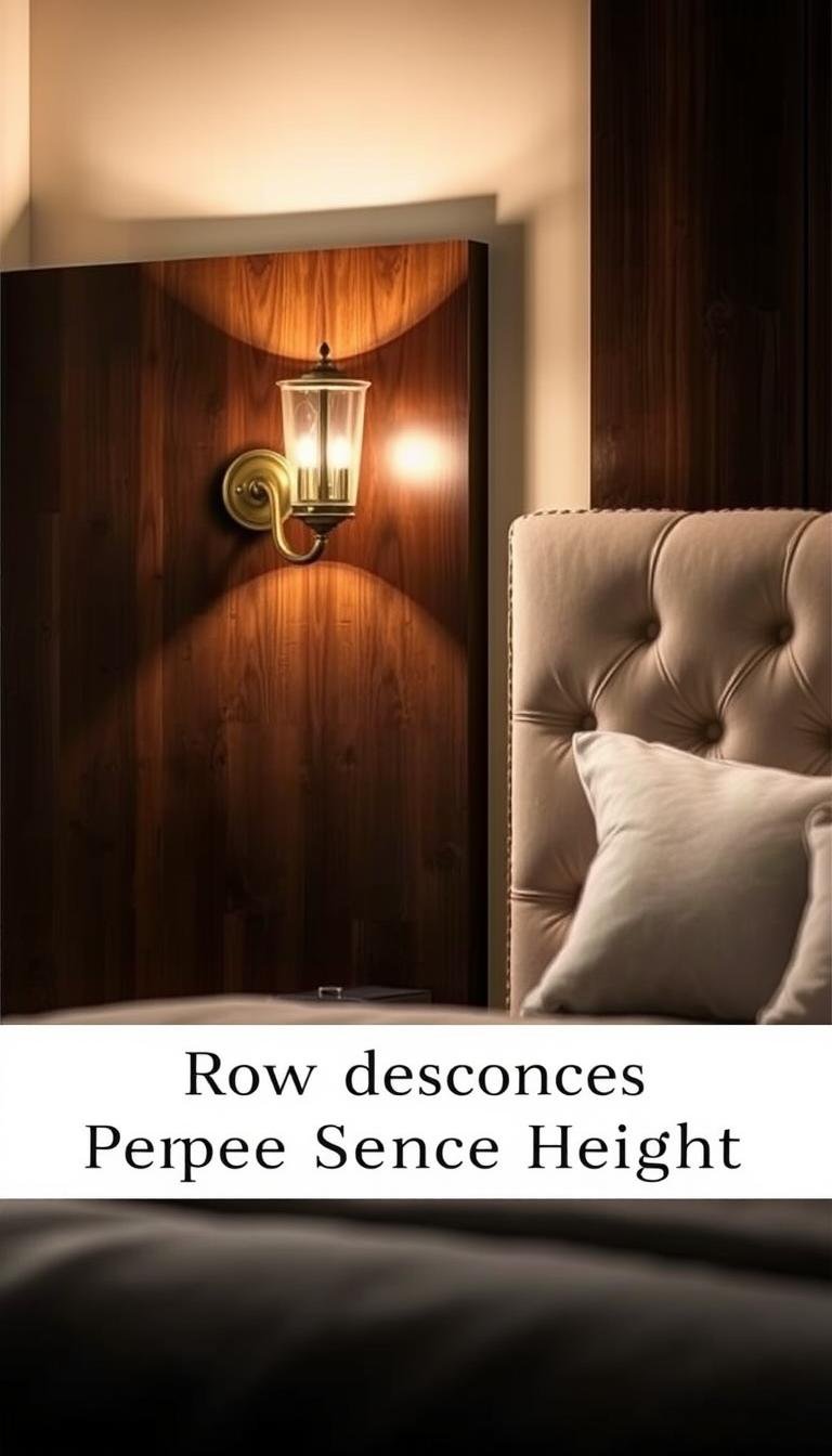 What’s the perfect sconce height beside a king headboard?