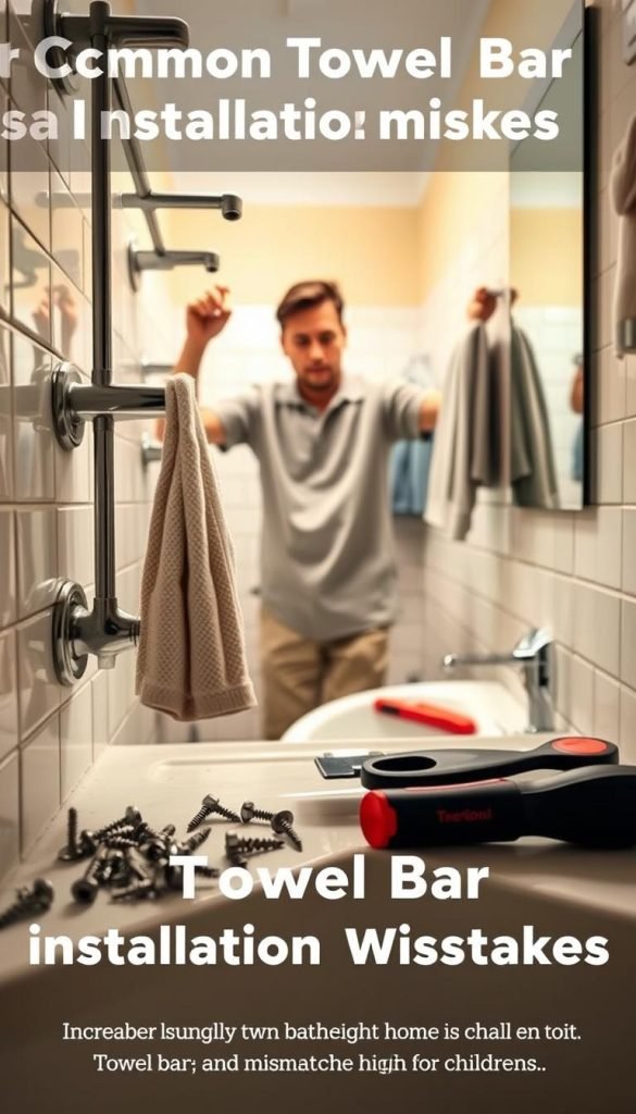 common towel bar installation mistakes
