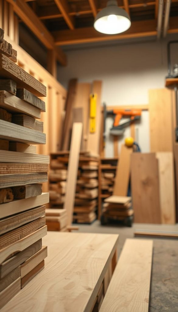 construction lumber for pantry project