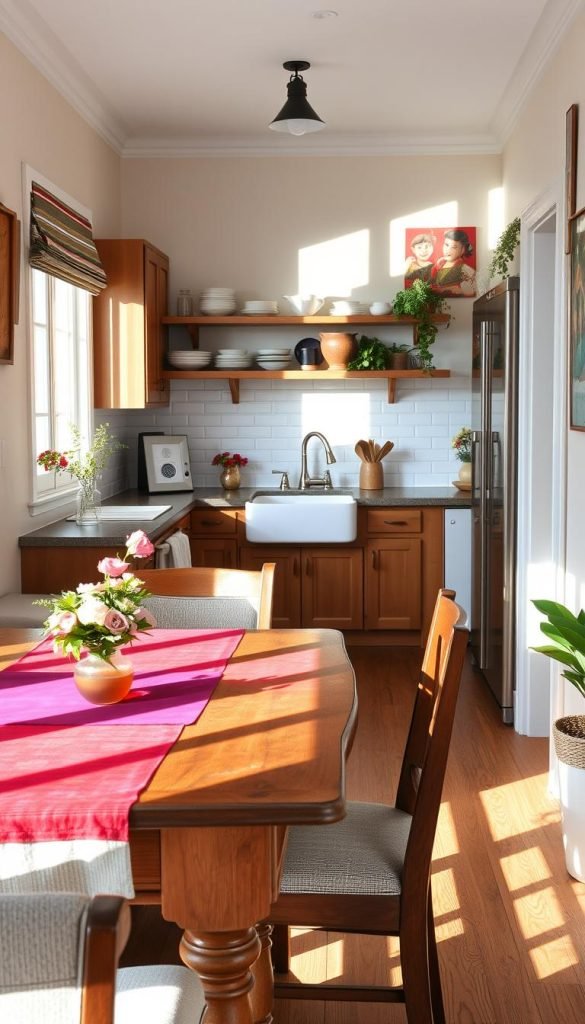 galley kitchen breakfast nook layout