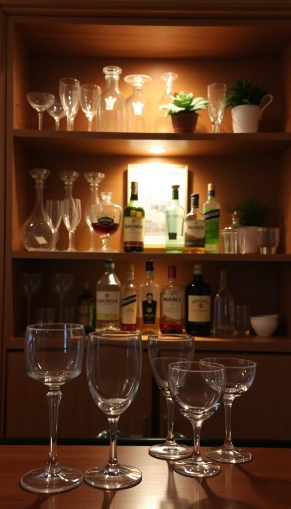 glassware shelf glassware shelf