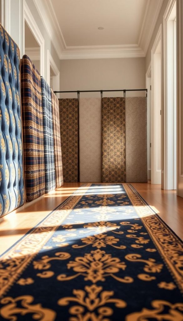 hallway runner material patterns