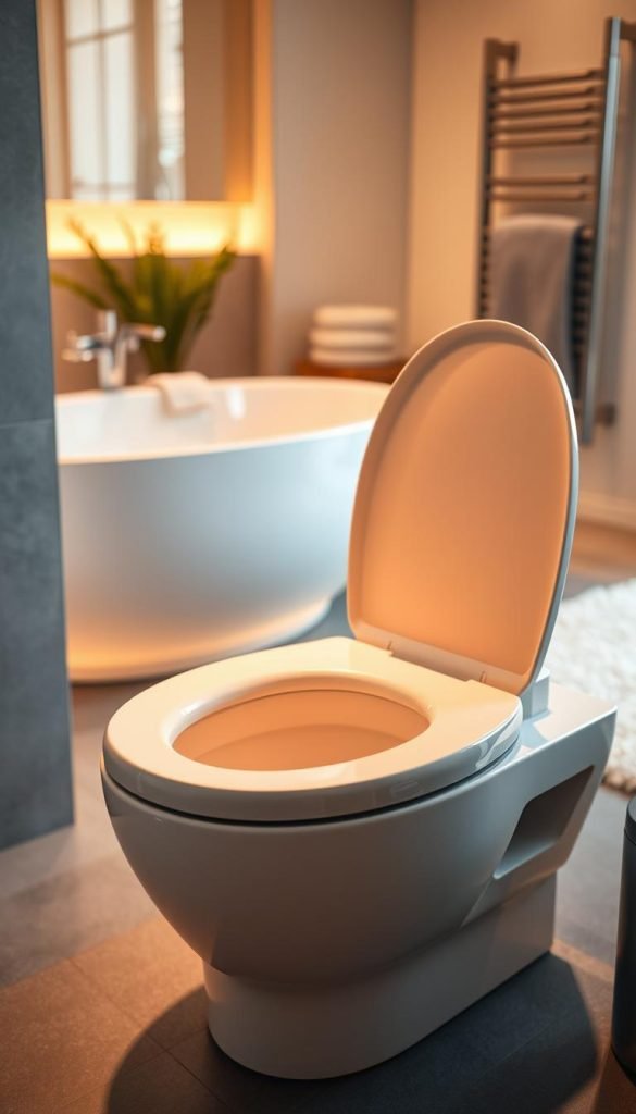 heated toilet seat with soft close