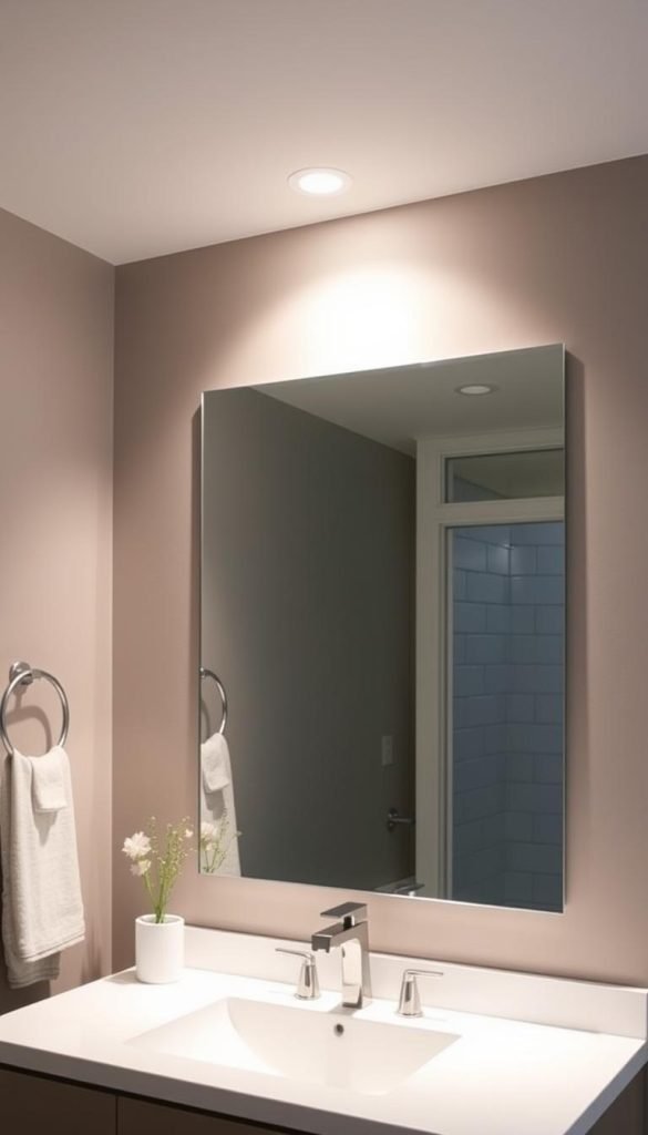 height bathroom mirror