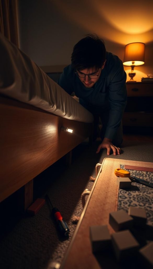 identify bed squeak source