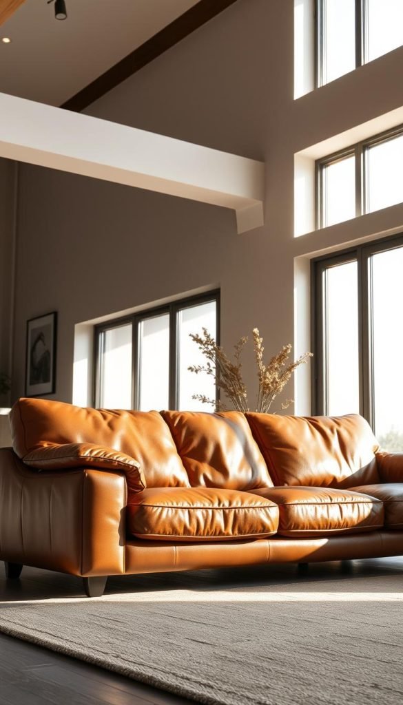 leather couch
