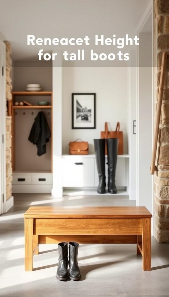 mudroom bench height mudroom bench height