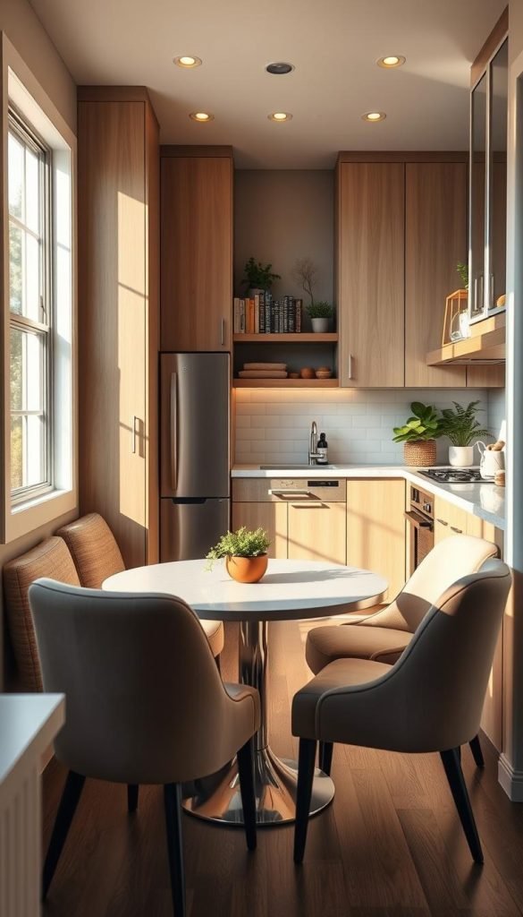 multi-functional galley kitchen nook