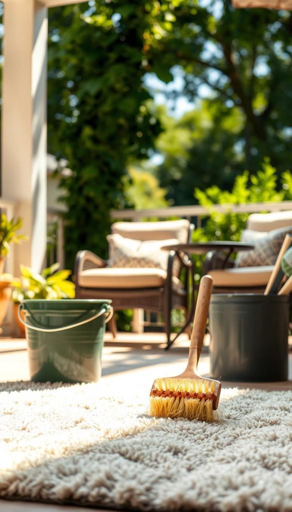 outdoor rug cleaning