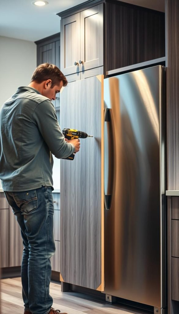 pantry back panel installation