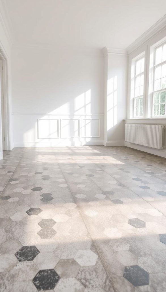 peel stick floor look