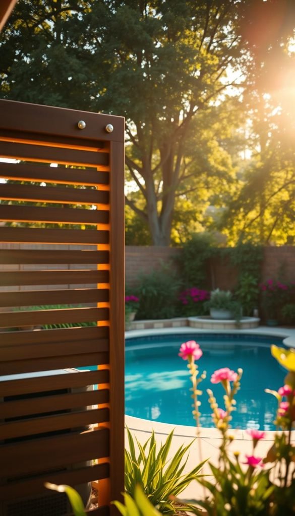 pool equipment screening pool equipment screening