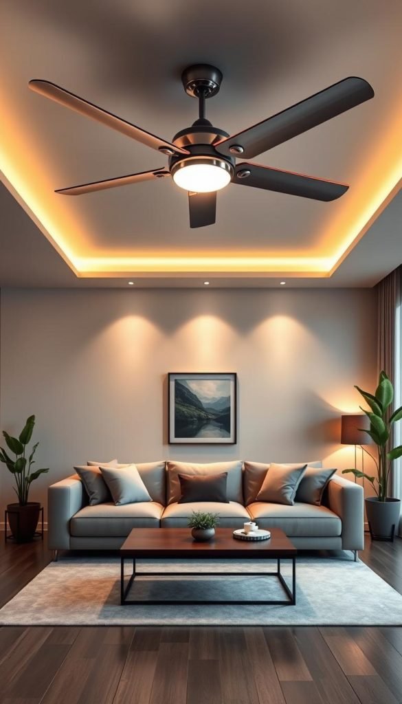 retractable ceiling fan blades